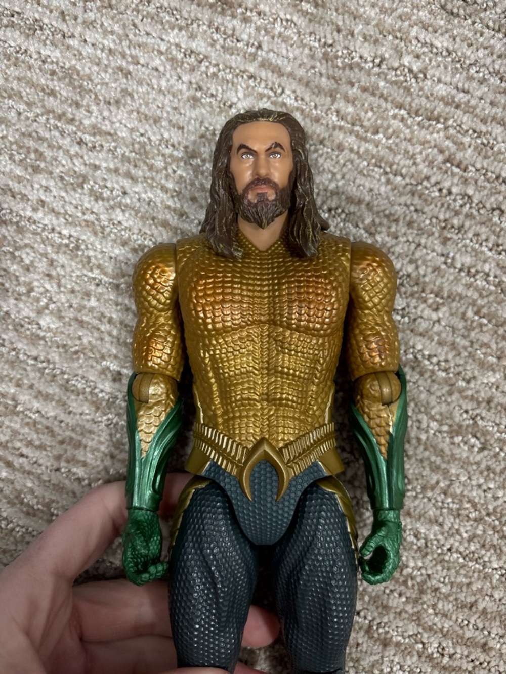 Aquaman Jason Momoa 12 Inch Action Figure Mattel DC Comics True Moves - Picture 4 of 4